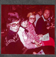 At the concert with friends.