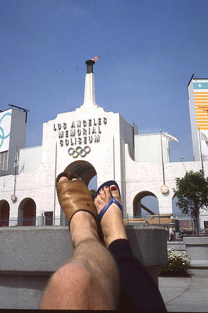 Site of the 1984 Olympics in Los Angeles