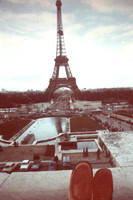 March, 1977, Paris.Eiffel Tower.