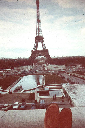 March, 1977, Paris.Eiffel Tower.